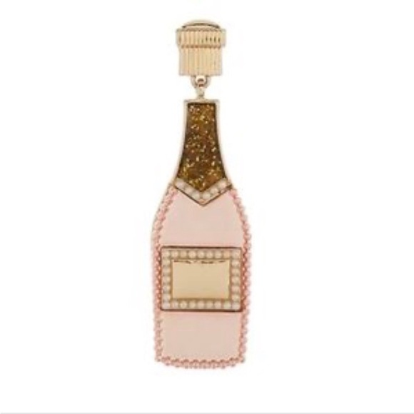 Sugarfix by Baublebar Rosรฉ Novelty Champagne Bottle Earrings - Picture 2 of 4